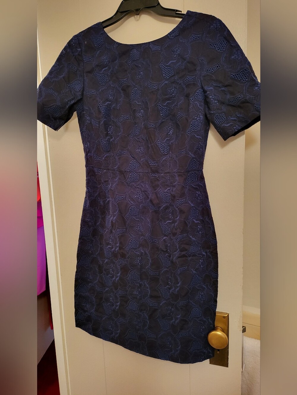 J.Crew Lace dress navy with tag blue navy new
